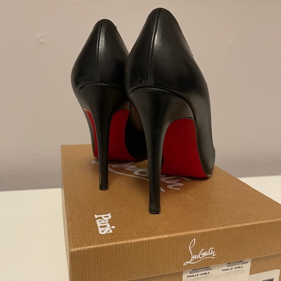 Christian Louboutin Black Pigalle Heels 100mm - Picture 6 of 12